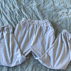 Grey sweatpants
